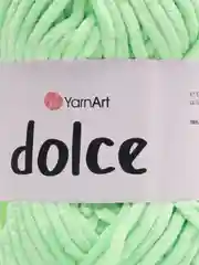 Салатовый пряжа плюшевая YarnArt Dolce (ЯрнАрт Дольче)