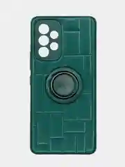 Чехол Samsung Galaxy A53, Самсунг Галакси А53, силиконовый, под кожу, с кольцом