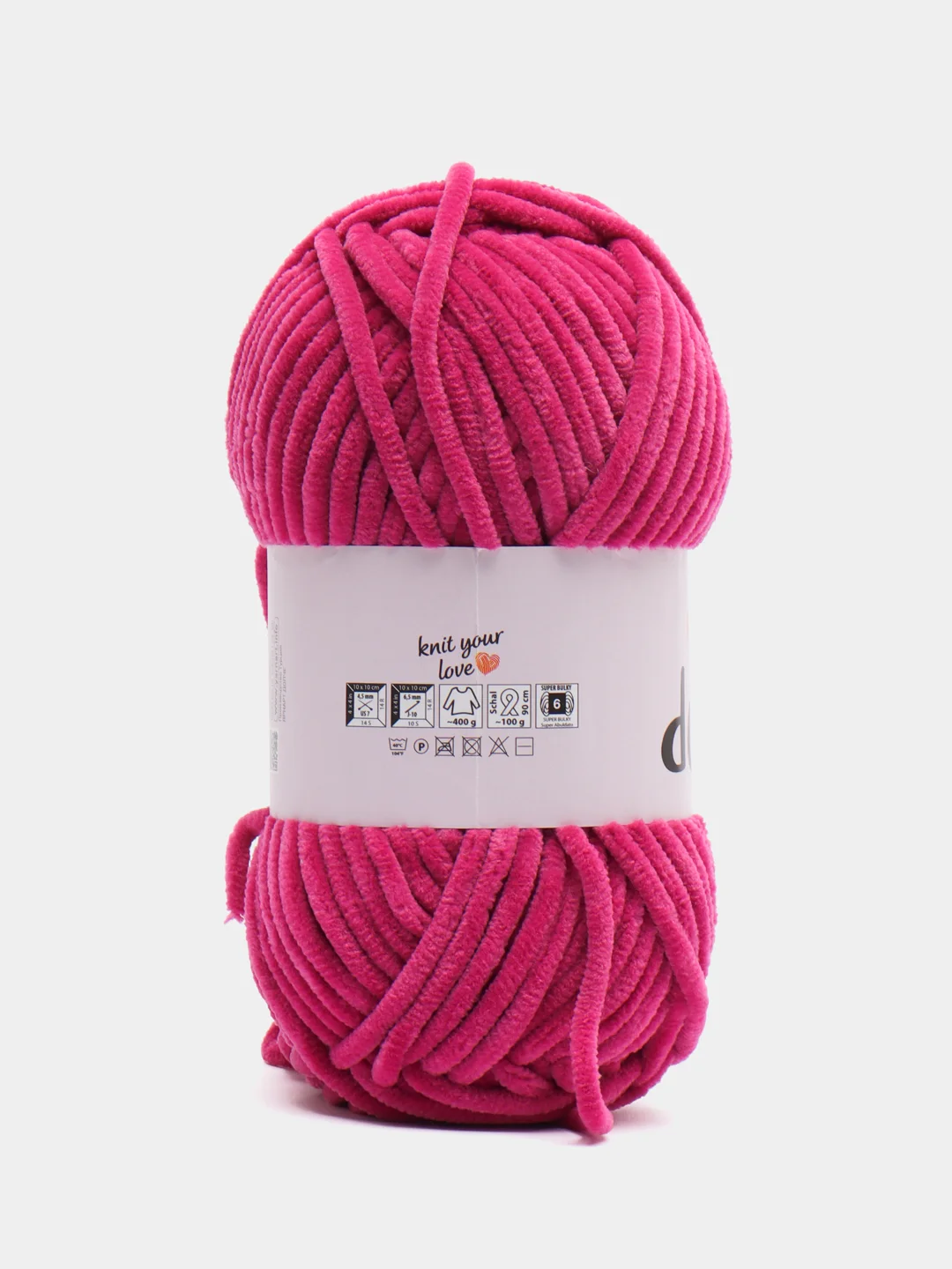 Фуксия пряжа плюшевая YarnArt Dolce (ЯрнАрт Дольче)