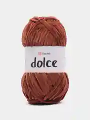 Тёмно-коричневый пряжа плюшевая YarnArt Dolce (ЯрнАрт Дольче)
