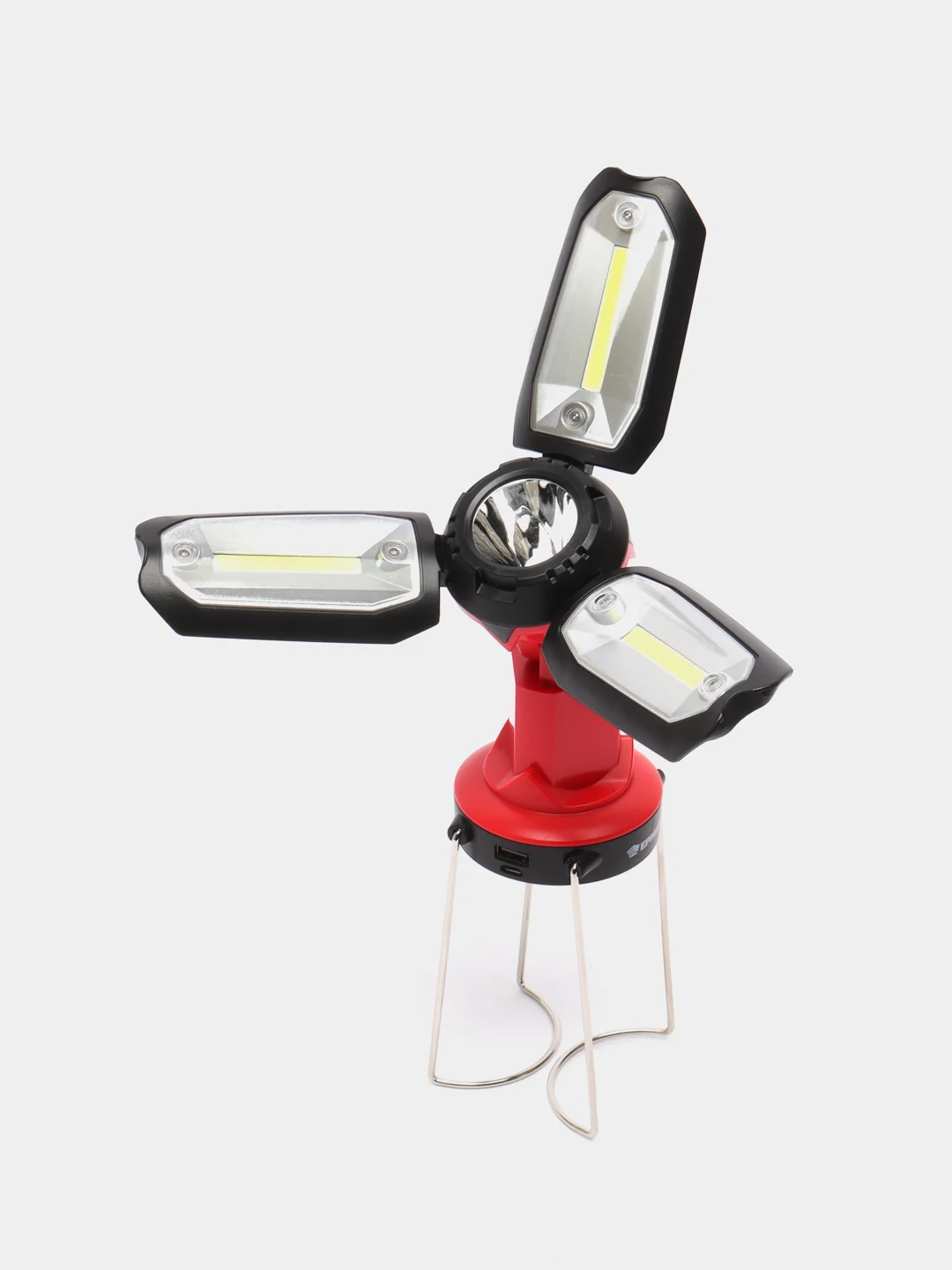 Фонарь-светильник "Чингисхан", 1 LED, 3 COB, 800мАч, USB, 6 режимов, 15 х 8,5 х 8,5 см