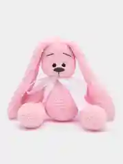 Белый заяц плюшевый большой