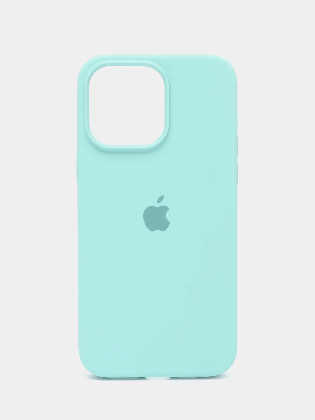 Бирюзовый чехол Silicone Case для iPhone 14, 14 Pro, 14 Plus, 14 Pro Max, с закрытым низом