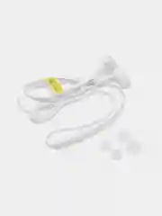 Белый наушники проводные с микрофоном Celebrat D2