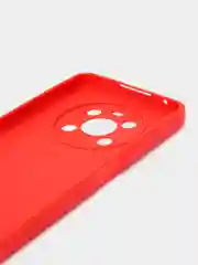 Красный силиконовый чехол для Honor X9 (Хонор Х9), прозрачный