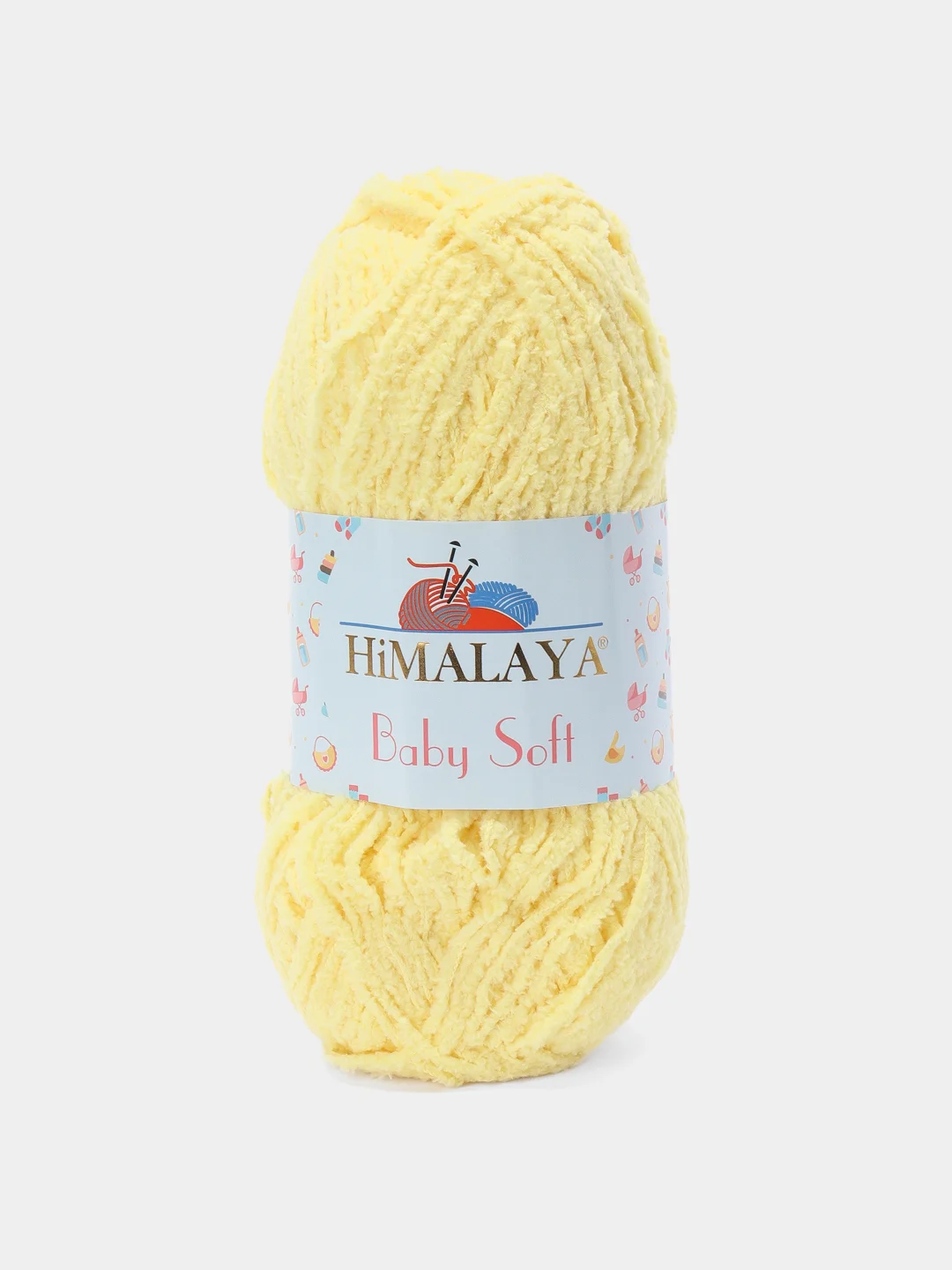 Лимонный пряжа плюшевая Himalaya "Baby Soft", 100% полиэстер, 115 м, 50 г