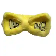 Желтый повязка на голову косметическая для макияжа и умывания OMG