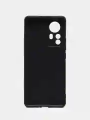 Чехол силиконовый для Xiaomi 12S Pro / Xiaomi 12 Pro, черный, матовый, с защитой камеры