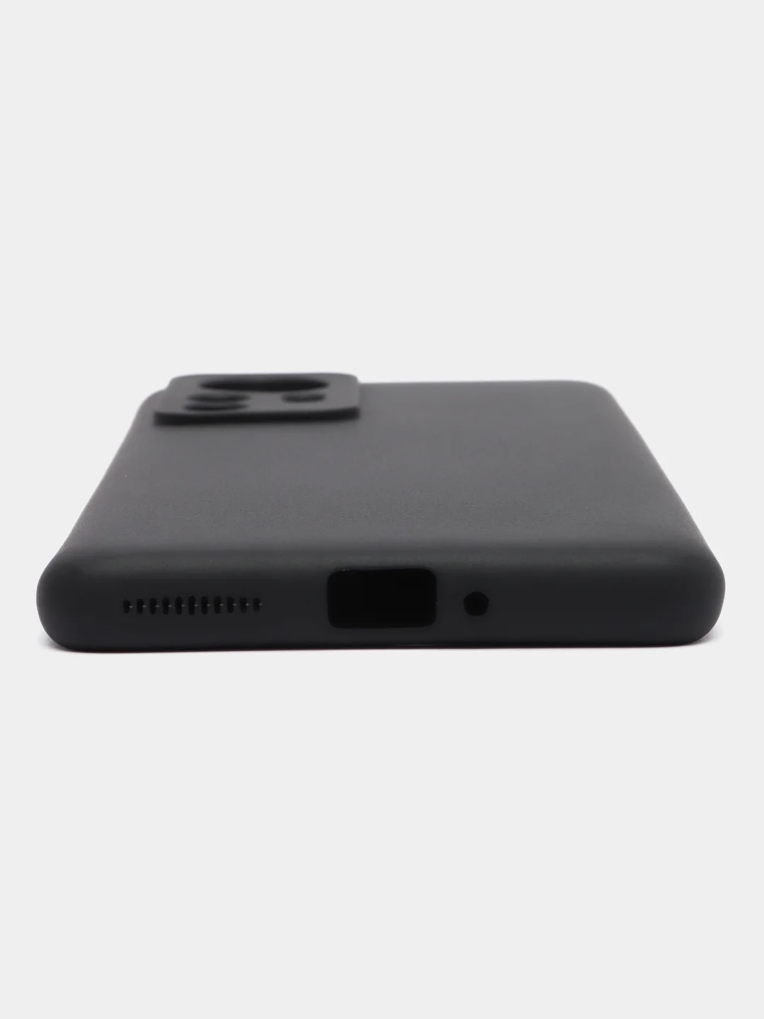 Чехол силиконовый для Xiaomi 12S Pro / Xiaomi 12 Pro, черный, матовый, с защитой камеры