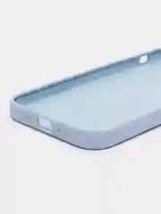 Небесно-голубой чехол силиконовый Silicone Case на Айфон(IPhone) 11, 12, 13, 14, Mini, Plus, Pro, Pro Max
