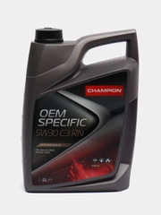 Автомобильное синтетическое моторное масло CHAMPION OEM SPECIFIC 5w30 C3 RN, 5 литров