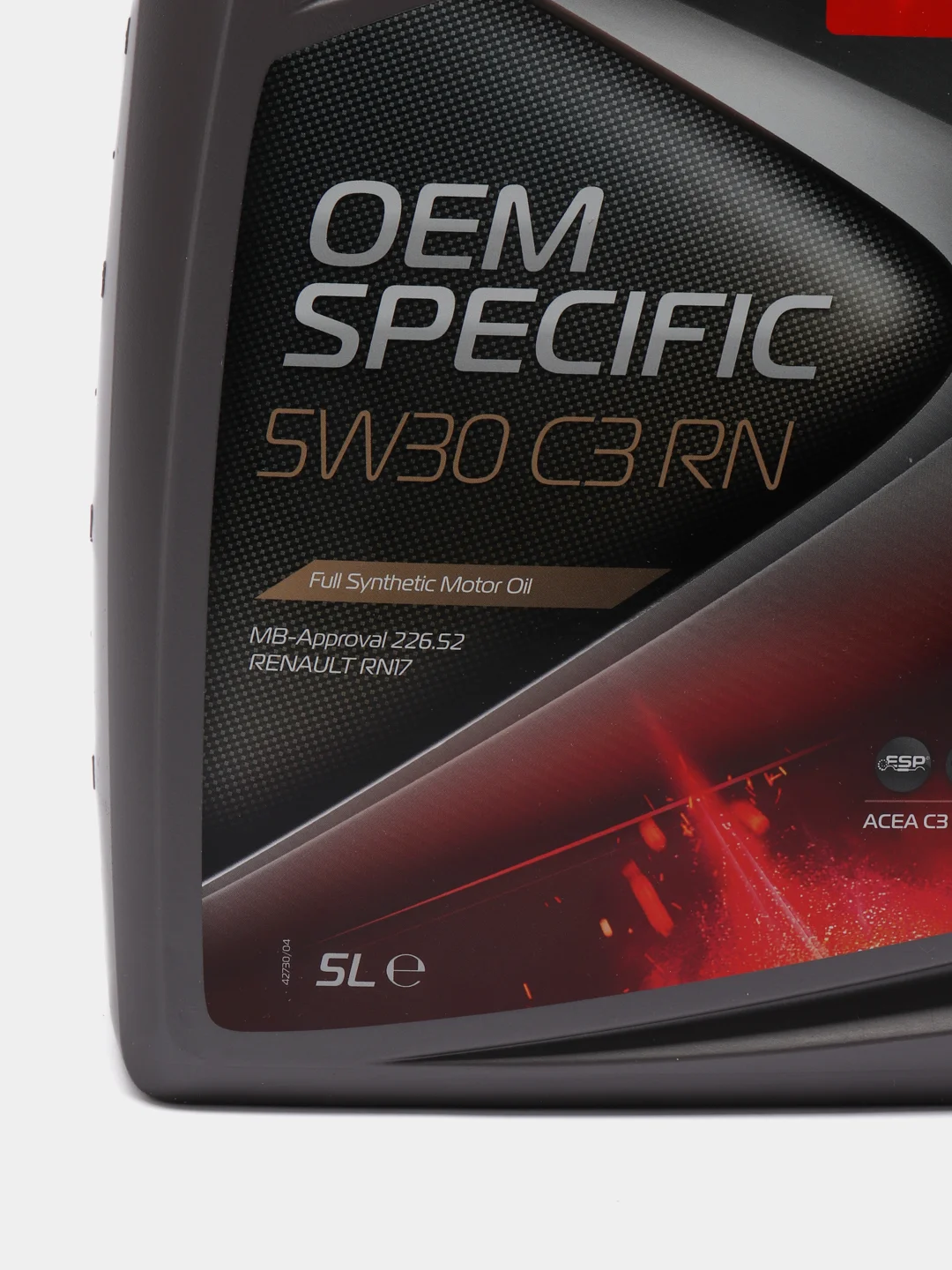Автомобильное синтетическое моторное масло CHAMPION OEM SPECIFIC 5w30 C3 RN, 5 литров