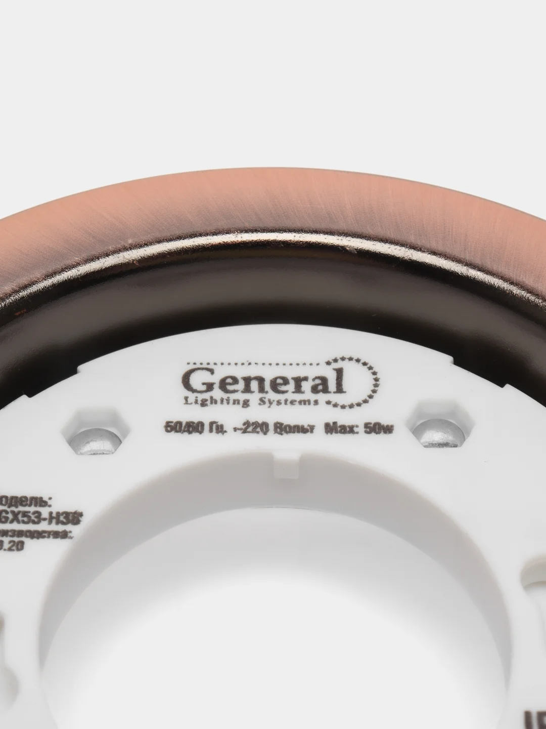 Бордовый светильник встраиваемый под лампу General GX53, точечный, GCL-GX53-H38