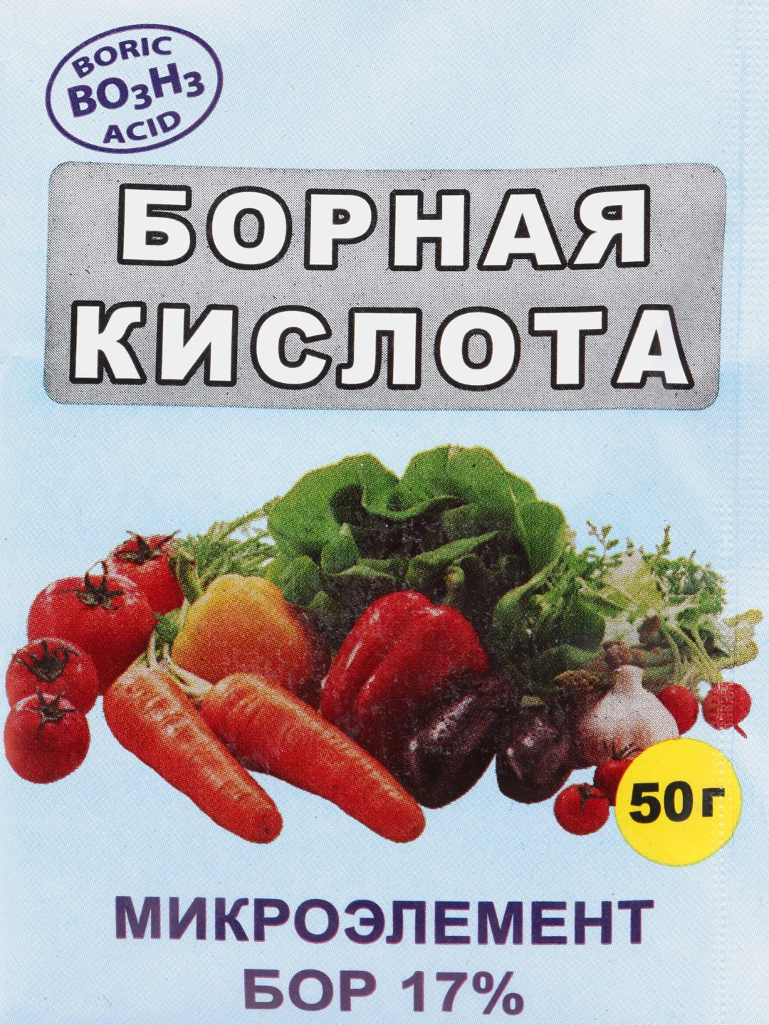 Голубой борная кислота, 50 г
