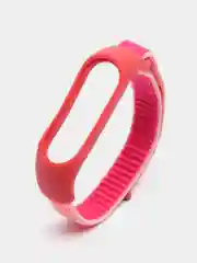 Кораллово-розовый ремешок нейлоновый на липучке для Xiaomi Mi Band 3, Mi Band 4, Band 5, Band 6, Mi Band 7