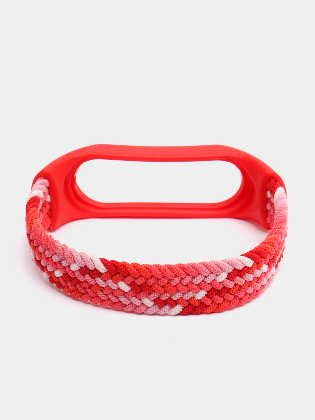 Кораллово-розовый ремешок матерчатый, для Xiaomi Mi Band 3, 4, 5, 6, 7