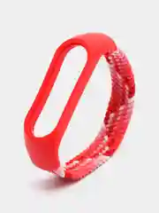 Кораллово-розовый ремешок матерчатый, для Xiaomi Mi Band 3, 4, 5, 6, 7