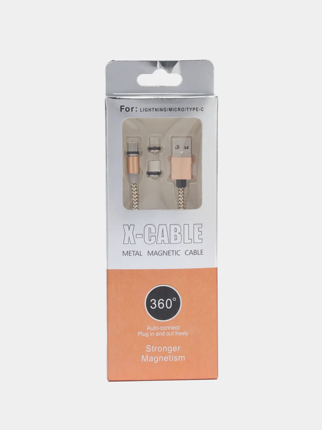 Белый магнитная зарядка для iPhone, кабель micro type, lightning-c, 1 м