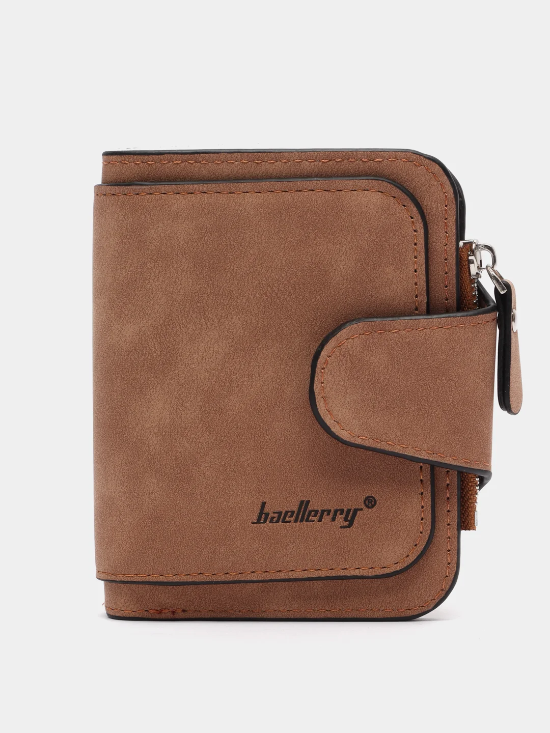 Хаки кошелек женский Baellerry, из замши