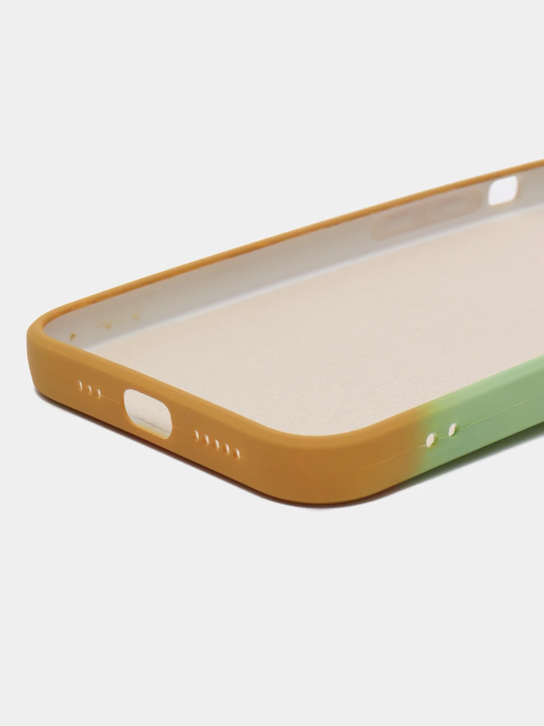 Горчичный чехол iPhone 13, 13 Pro, 13 Pro Max, силиконовый, с мягким подкладом