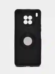 Черный чехол для Honor 50 Lite (Хонор 50 Лайт), Huawei Nova 8i, силиконовый, магнитный, с кольцом