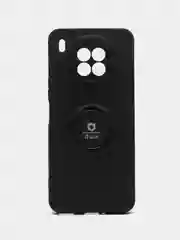 Черный чехол для Honor 50 Lite (Хонор 50 Лайт), Huawei Nova 8i, силиконовый, магнитный, с кольцом
