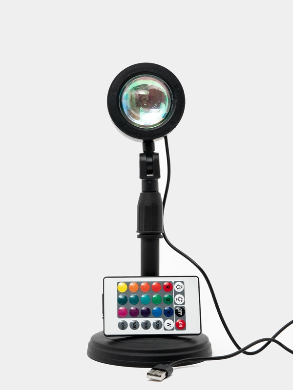 Лампа RGB закат (светодиодная для тик ток) 16 цветов с пультом