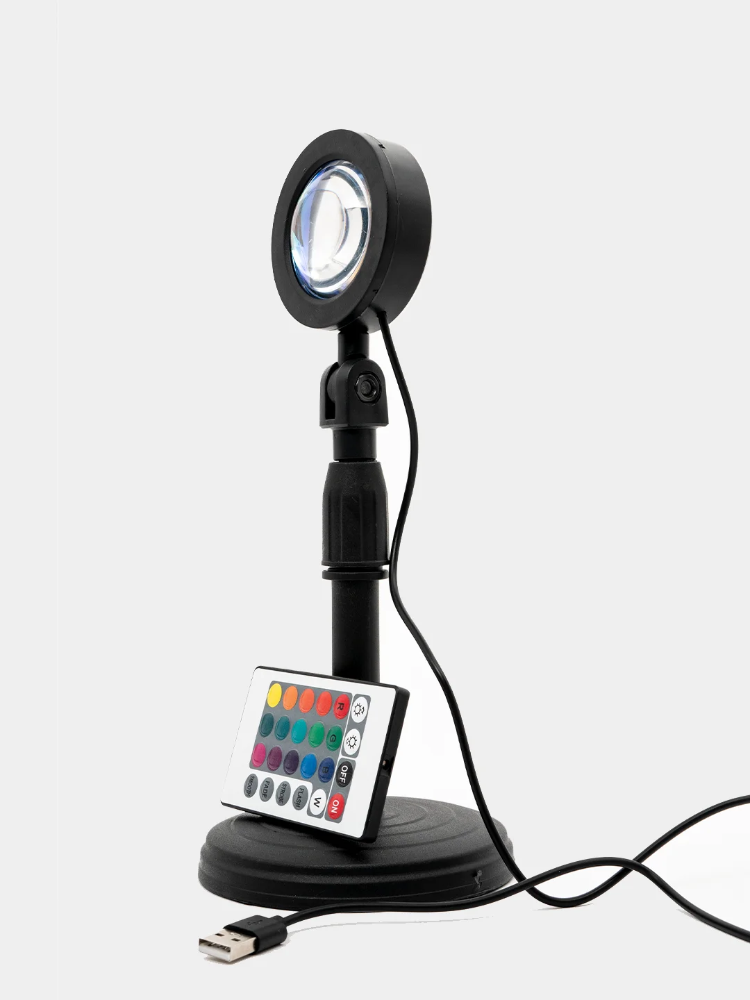 Лампа RGB закат (светодиодная для тик ток) 16 цветов с пультом