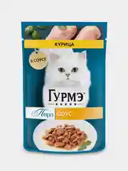 Влажный корм для кошек Гурмэ Перл Нежное филе, с курицей в соусе, 75 г, 26 штук