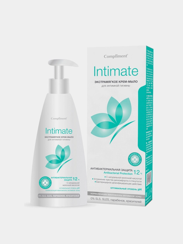 Compliment INTIMATE Экстрамягкое Крем-мыло для интимной гигиены 250 мл