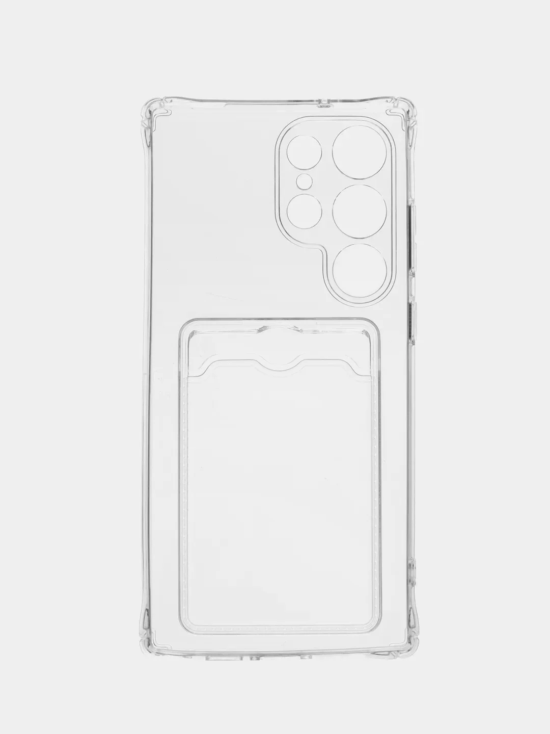 Прозрачный чехол для Samsung Galaxy S23 Ultra (Самсунг Галакси С23 Ультра), силиконовый прозрачный