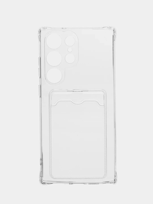 Чехол для Samsung Galaxy S23 Ultra (Самсунг Галакси С23 Ультра), силиконовый прозрачный