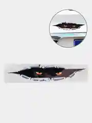 Черный 3d наклейка на авто "Страшный взгляд"