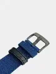 Синий тканевый ремешок для Xiaomi Amazfit Bip, Samsung Gear, Huawei Watch, 20 / 22 мм