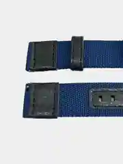 Синий тканевый ремешок для Xiaomi Amazfit Bip, Samsung Gear, Huawei Watch, 20 / 22 мм