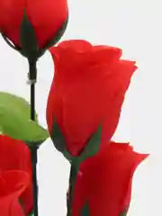Алый цветы искусственные "Букет розы", 6 голов