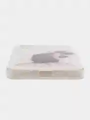 Белый чехол силиконовый, с рисунком для Samsung Galaxy M23