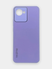 Чехол Realme C30, C30s, Narzo 50i Prime, пластиковый, глянцевый, под стекло