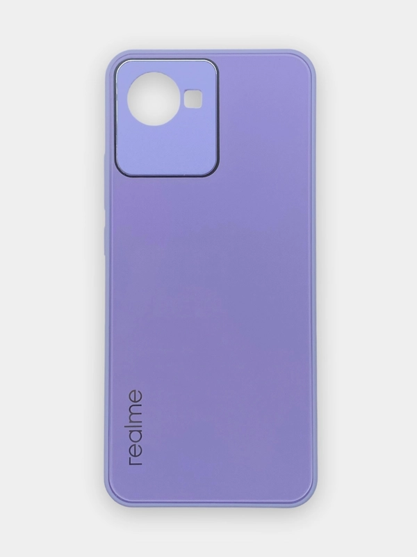 Чехол Realme C30, C30s, Narzo 50i Prime, пластиковый, глянцевый, под стекло