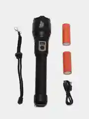 Черный ручной фонарь XHP-360