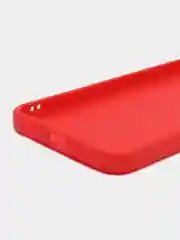 Красный чехол для Infinix HOT 20 (Инфиникс Хот 20 ), прозрачный, силиконовый
