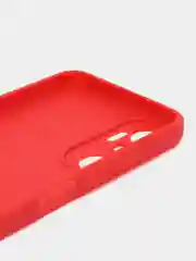 Красный чехол для Infinix HOT 20 (Инфиникс Хот 20 ), прозрачный, силиконовый