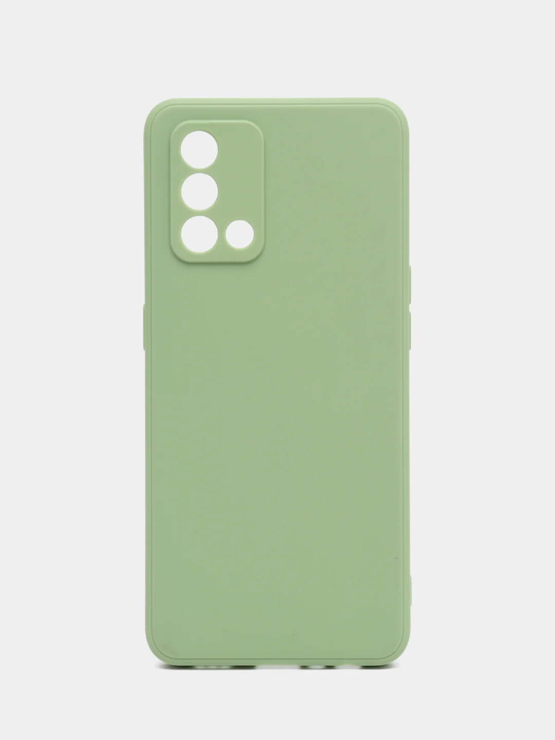 Зеленый чехол OPPO A74 4G (Оппо А74, 4джи), силиконовый