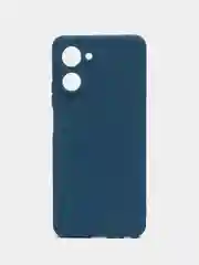 Синий чехол для Realme 10 Pro (Реалми 10 Про) силиконовый, цветной, матовый