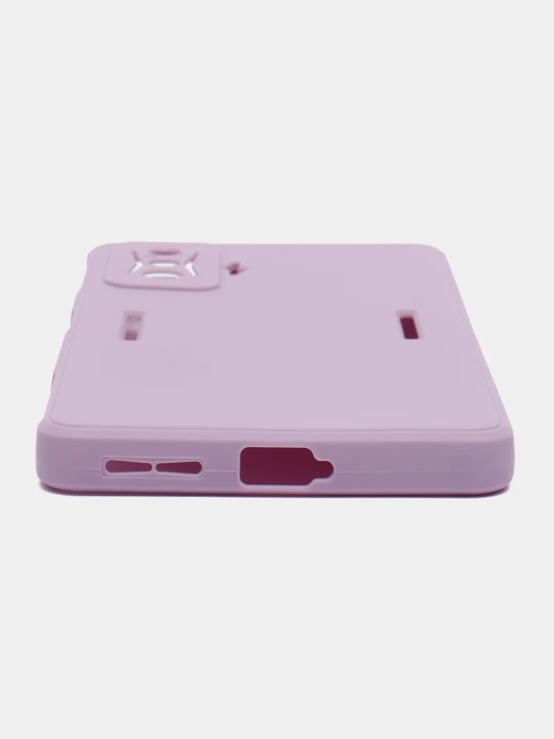 Лавандовый чехол для Xiaomi Poco F4 GT (Поко Ф4 Джити) силиконовый, черный, матовый, с защитой камеры
