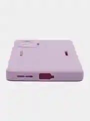 Лавандовый чехол для Xiaomi Poco F4 GT (Поко Ф4 Джити) силиконовый, черный, матовый, с защитой камеры