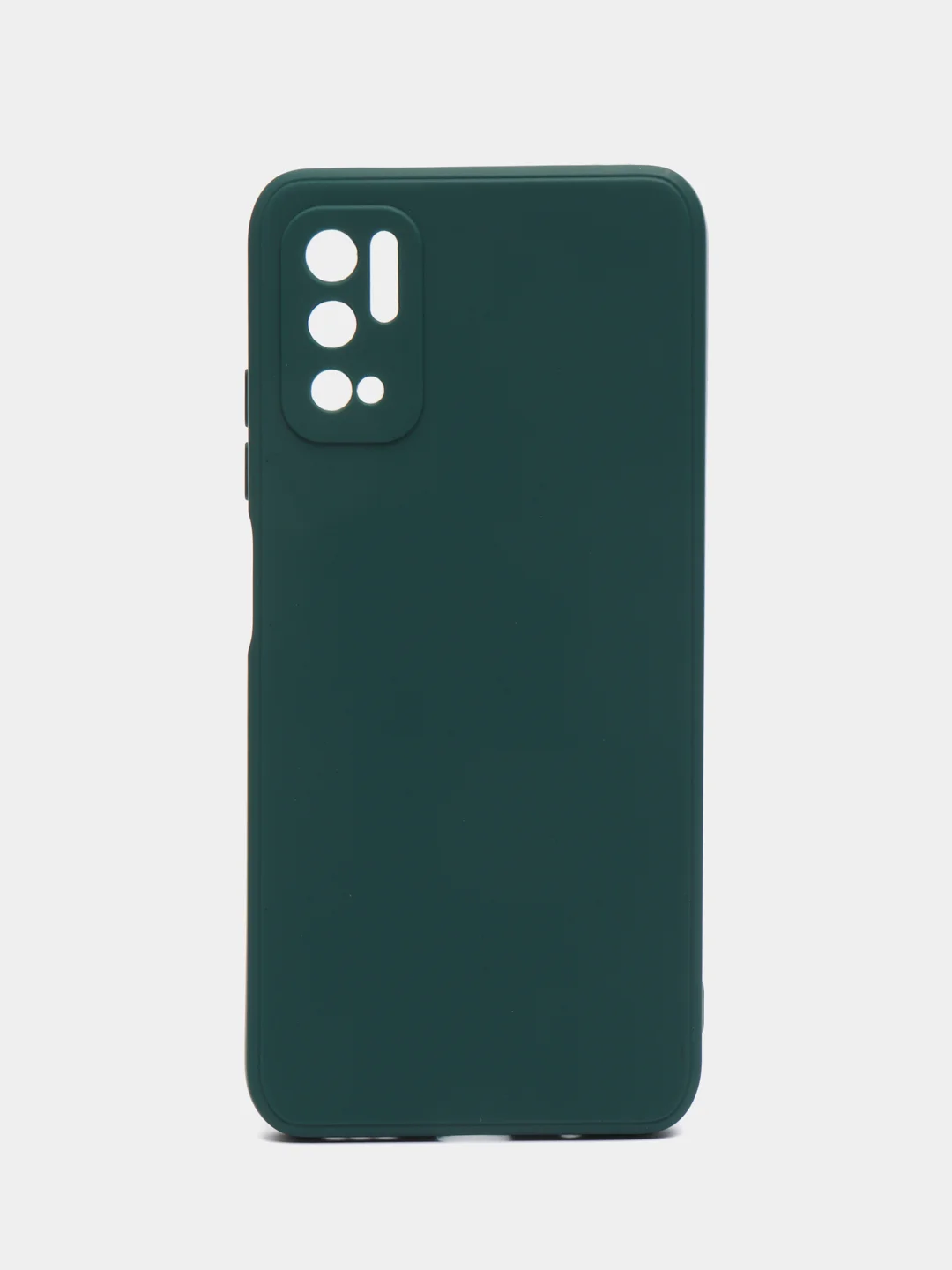 Тёмно-зелёный чехол силиконовый для Redmi Note 10T ,Note 10 5G ,POCO M3 Pro (Редми нот 10, поко м3)
