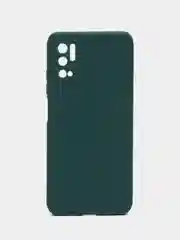 Тёмно-зелёный чехол силиконовый для Redmi Note 10T ,Note 10 5G ,POCO M3 Pro (Редми нот 10, поко м3)