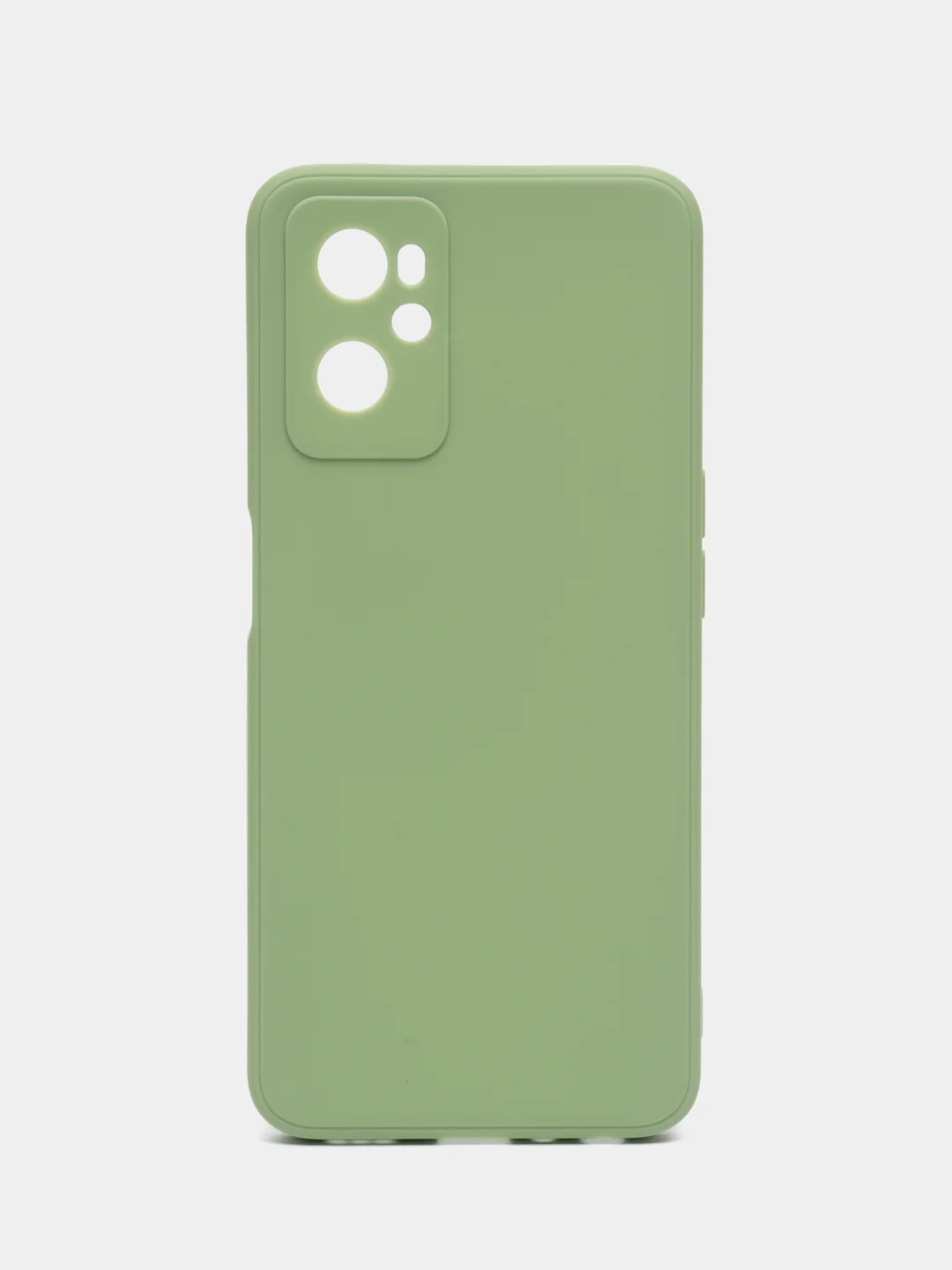 Зеленый силиконовый чехол для Realme 9i 4G / Oppo A96, (Реалми 9Ай / Оппо А96), прозрачный