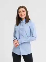 Голубой рубашка женская